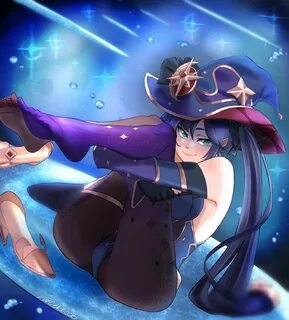 tagme, ceroccb, feet, feet up, genshin impact, heels removed, mona (genshin ...