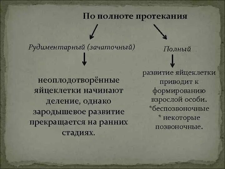 Рудиментарный партеногенез. Партеногенетическое размножение. Рудиментарный и полный партеногенез. Классификация партеногенеза.