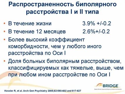 Биполярное 1 типа