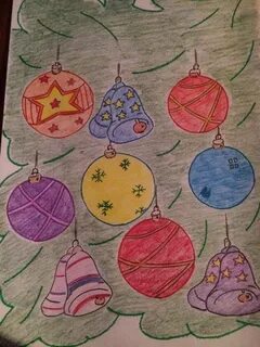 Рисунки на новый год на шарах