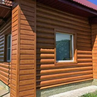 Сайдинг для наружной отделки дома под бревно