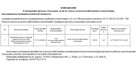 Можно ли продать долю участка