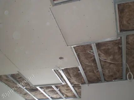 Заделка потолка гипсокартоном