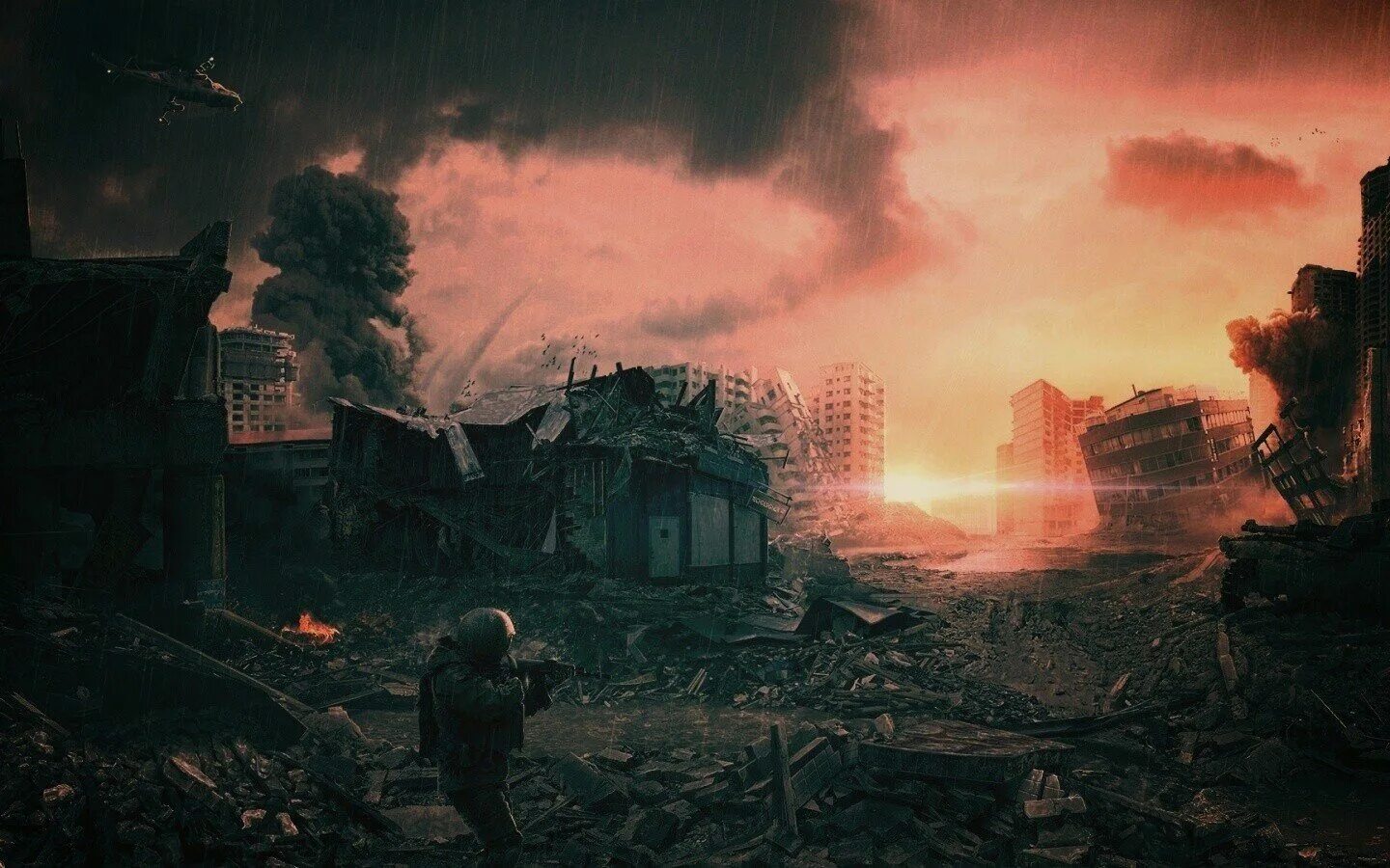 Город разрушен город не нужен ремикс. Пейзаж современной войны. Солдат в разрушенном городе арт.