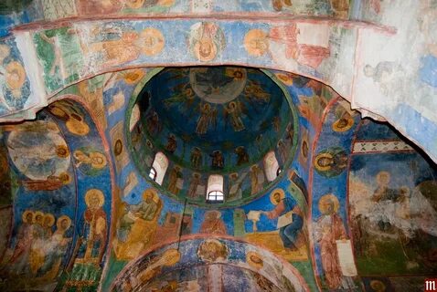 Фрески преображенского собора мирожского монастыря