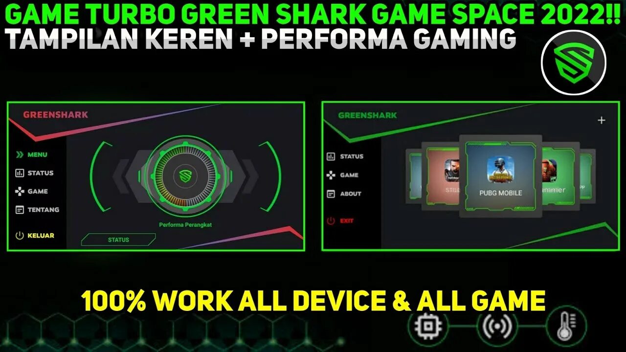 Панель гейм турбо. Отражение гейм турбо. Green Shark. Device 2022.