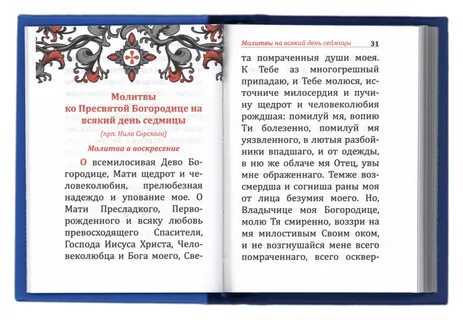 Молитва пресвятой богородице на каждый день недели