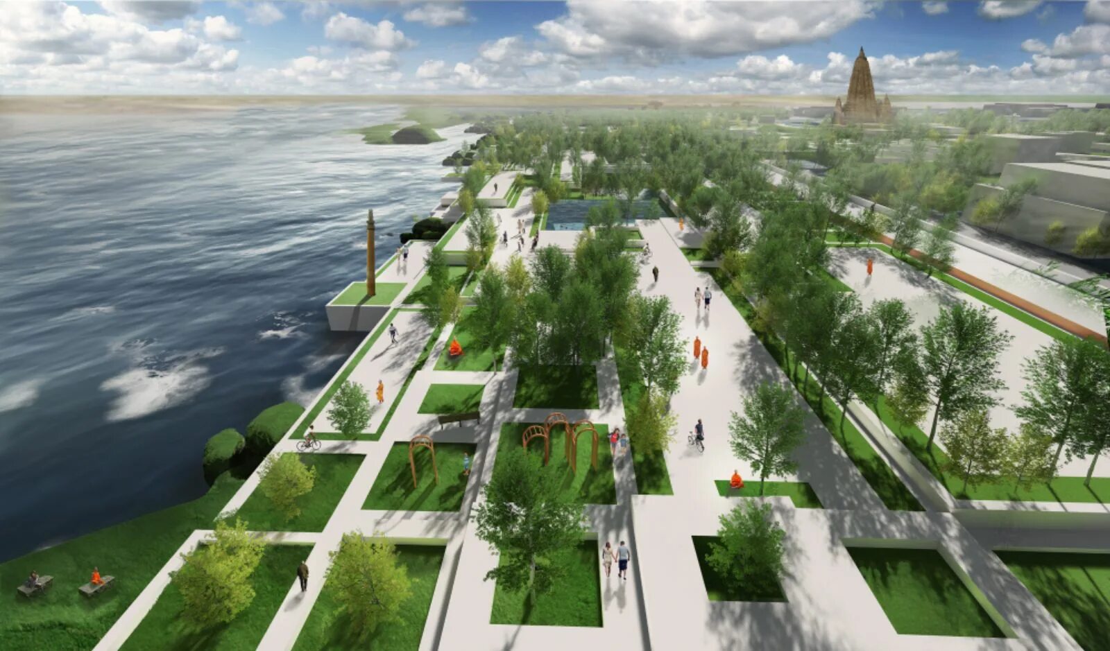 Город натура. Дизайн города. Зелёный район в городе. Landscape Design Town City. Futuro Park вид сверху.