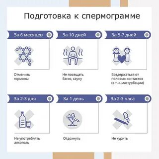 Перед спермограммой
