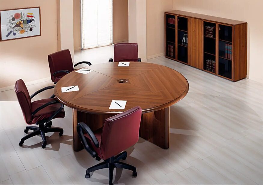 Стол для переговоров круглый амп-д90. Круглый стол для офиса. Стол для совещаний. Круглый офисный стол.