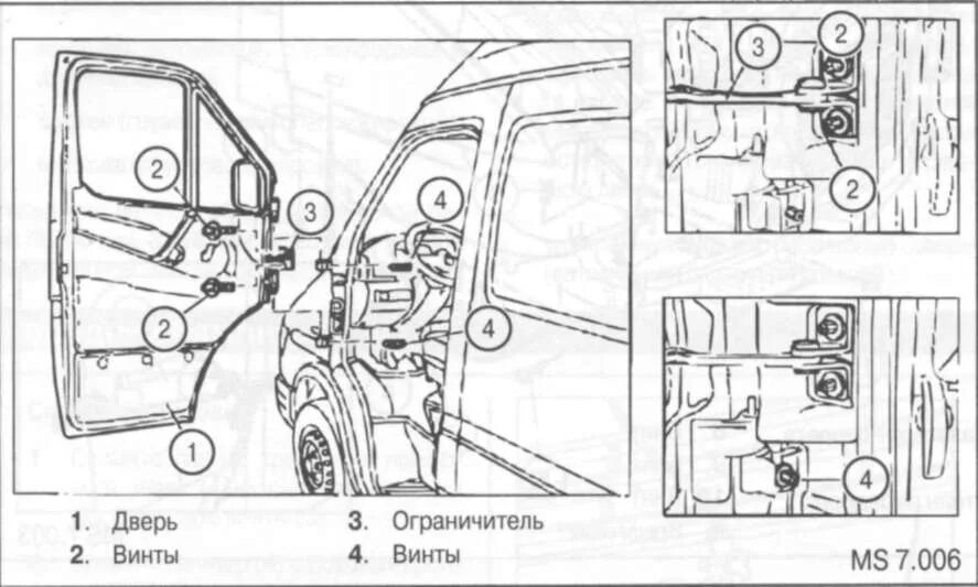 Двери форд транзит передняя