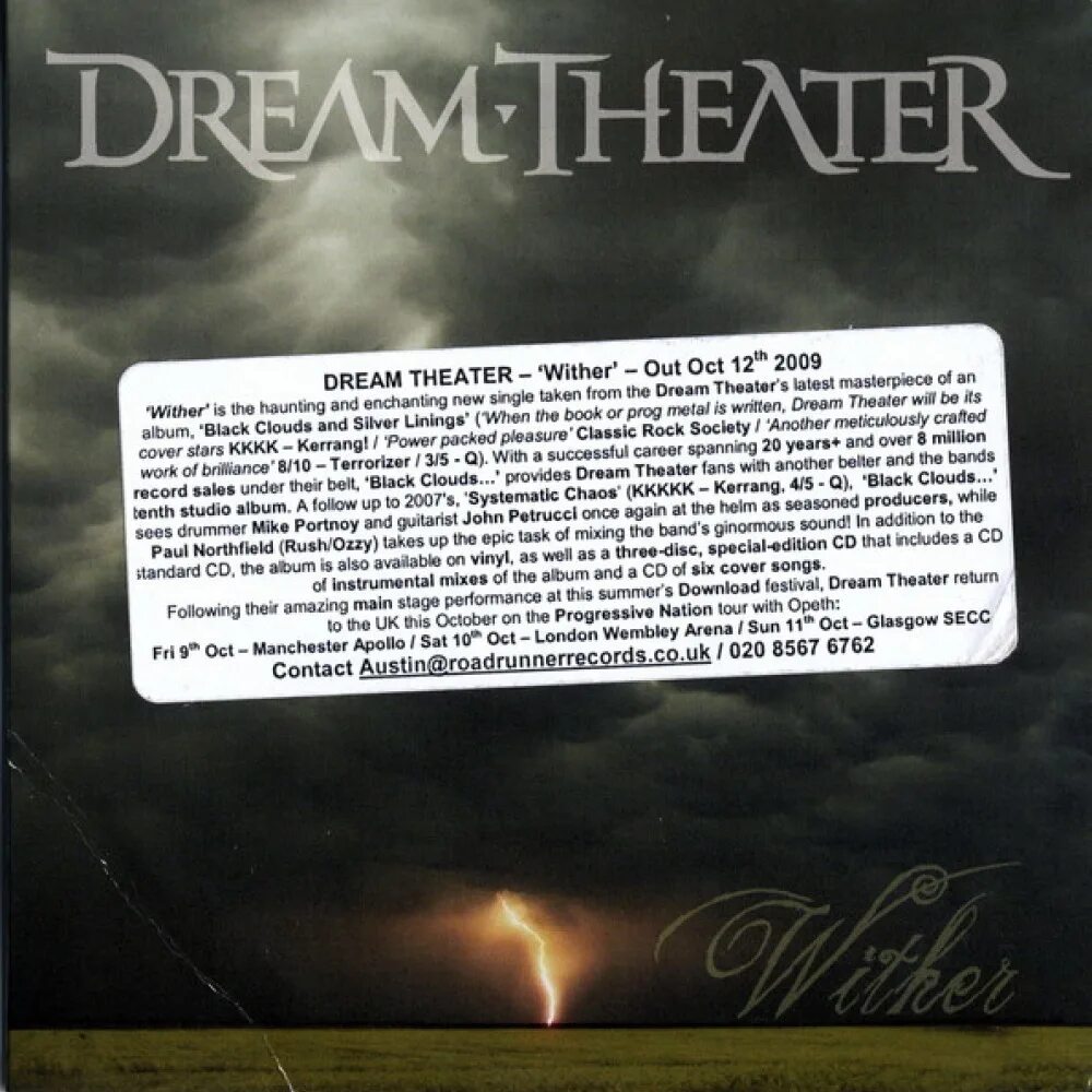 Wither Dream Theater. Dream Theater обложки альбомов. Dream Theater дискография. Dream Theater Black clouds Silver linings.