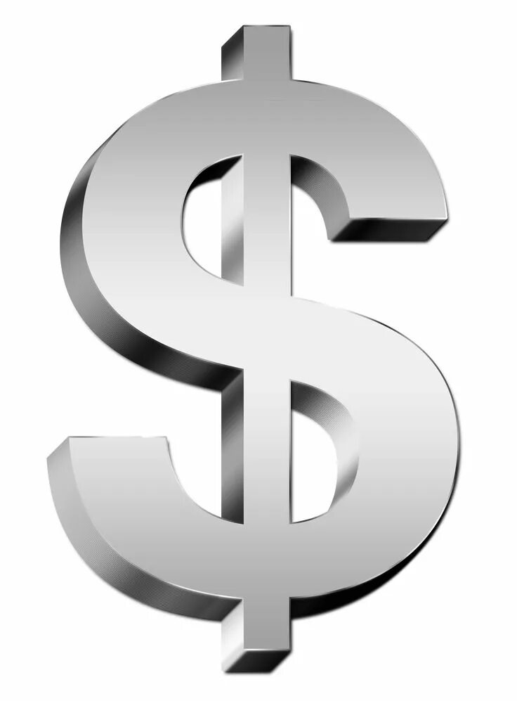 Silver Dollar Sign PNG Image for Free Download Money pictures, Social media mark