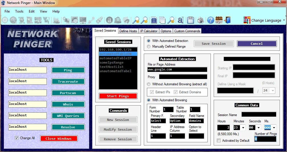 Friendly net. Пингер. программа pinger. альтернатива fpinger. network ping.