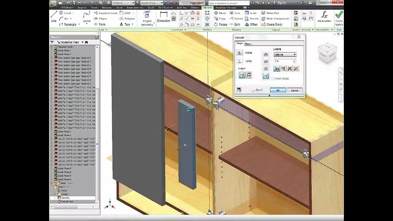Woodwork for inventor. Autodesk inventor мебель. solidworks furniture. моделируем встроенный шкаф в solidworks.