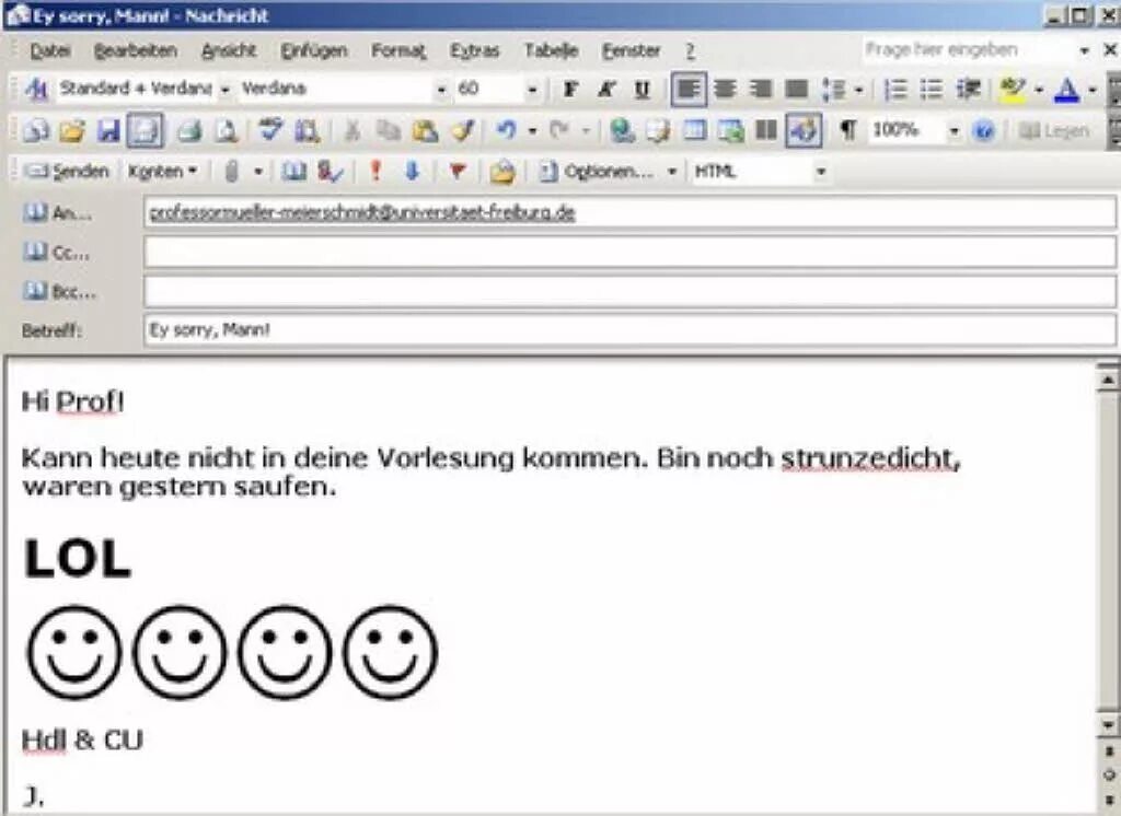 Wie schreibt man