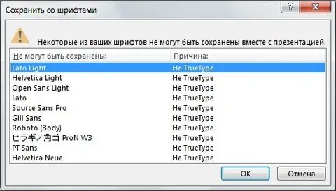Сохранить шрифт