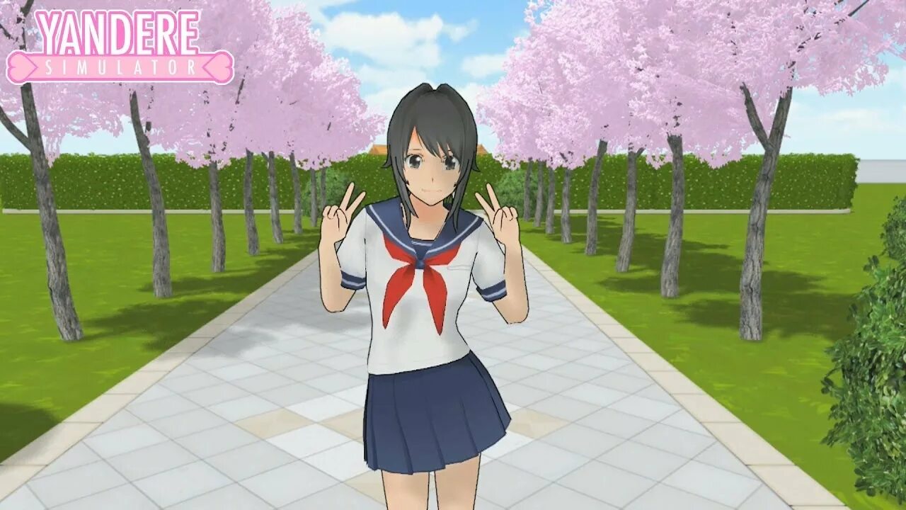 Включи yandere simulator. Японская школа Яндере симулятор. Яндере симулятор кадры.