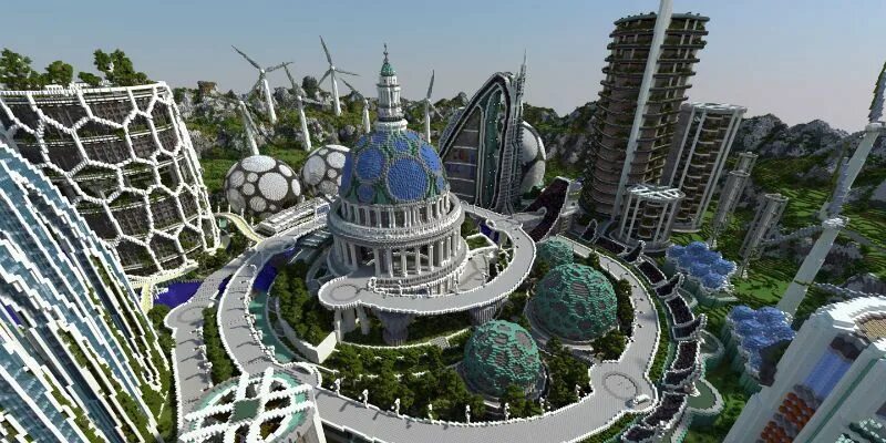 Проект города будущего - паркоград "Нижний". Рендеры Creative Lab - Комплекс гра