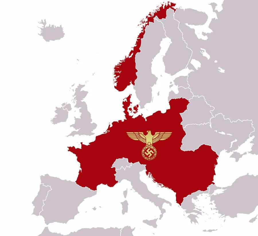 Страны завоеванные германией. Карта нацистской Германии. Третий Рейх карта 1943. Третий Рейх на карте Европы. Третий Рейх Рейх Германия.