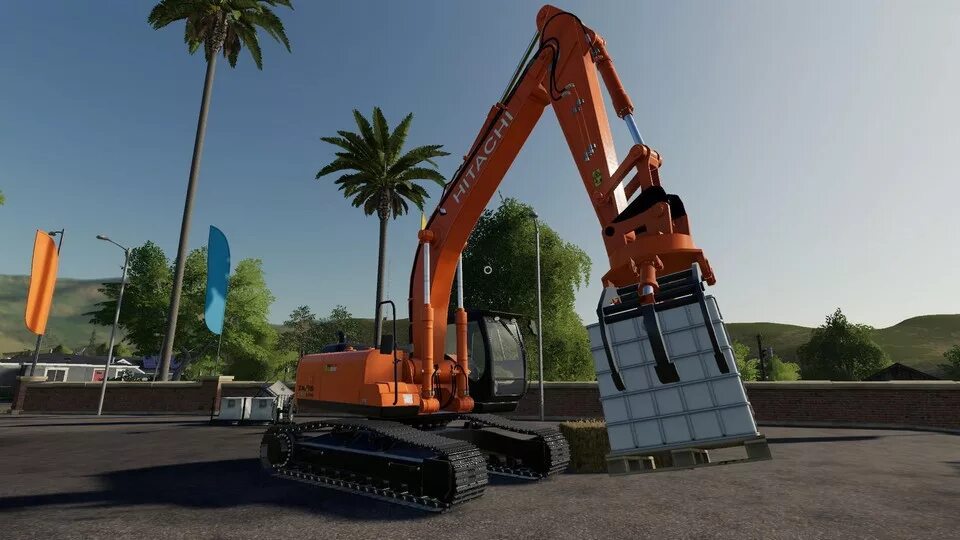 Экскаватор для фс 19. Хитачи для фс 19. fs 2019 экскаватор. хитачи 200 экскаватор с грейфером.