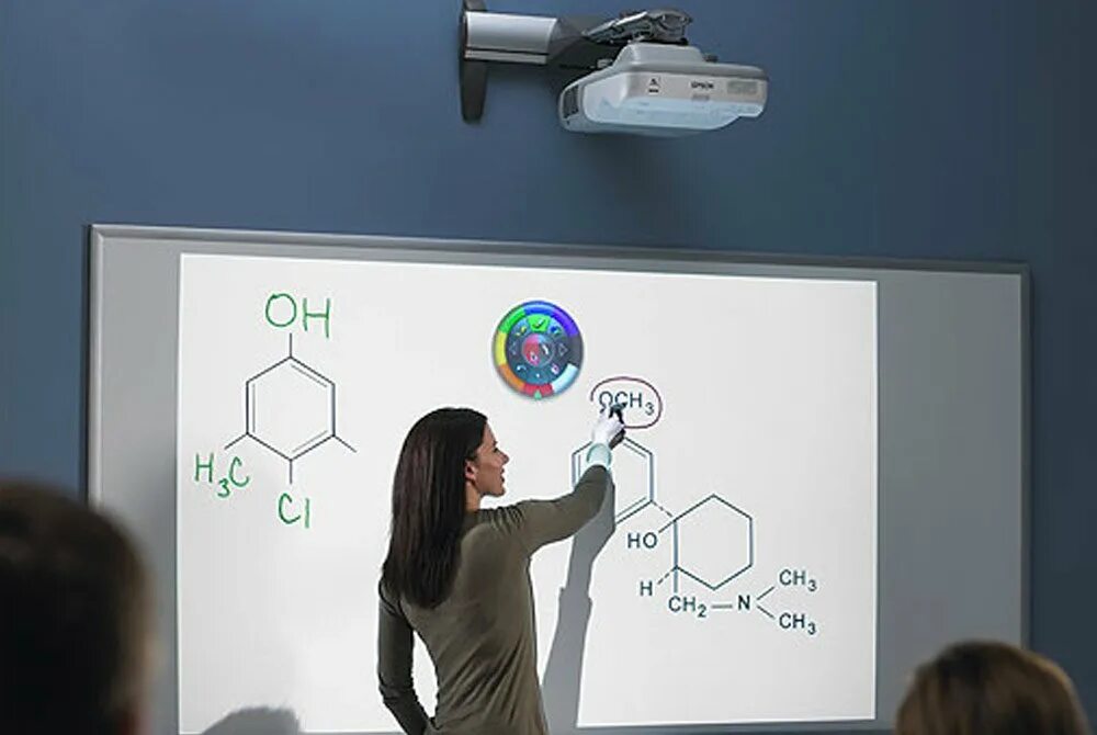 Демонстрация проекторов. Интерактивная доска на стене. Интерактивная доска для офиса. Проектор для демонстрации презентаций. Лекция с проектором.