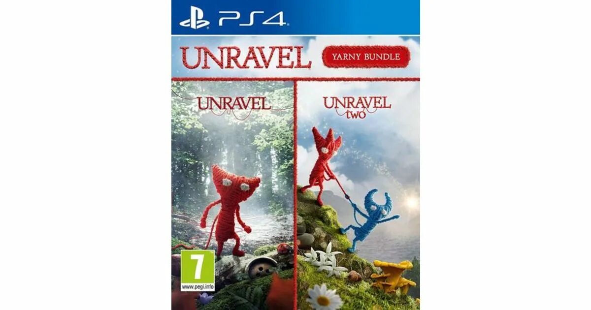 Диск на PLAYSTATION 4 Unravel two. Unravel two диск. Unravel Yarny Bundle. Unravel ps4 на русском.