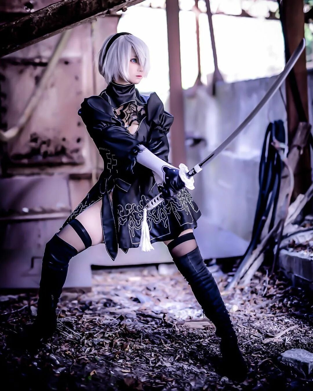 Nier automata cosplay. Ниер автомата 2b 18.