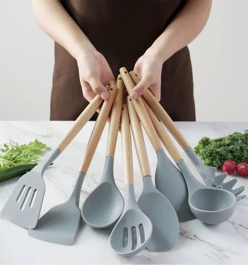 Kitchen Utensils набор лопаток из 11 штук. Silicone Kitchen Utensils набор. Китчен сет кухонные приборы. Кухонный набор Kitchen Tool Set.