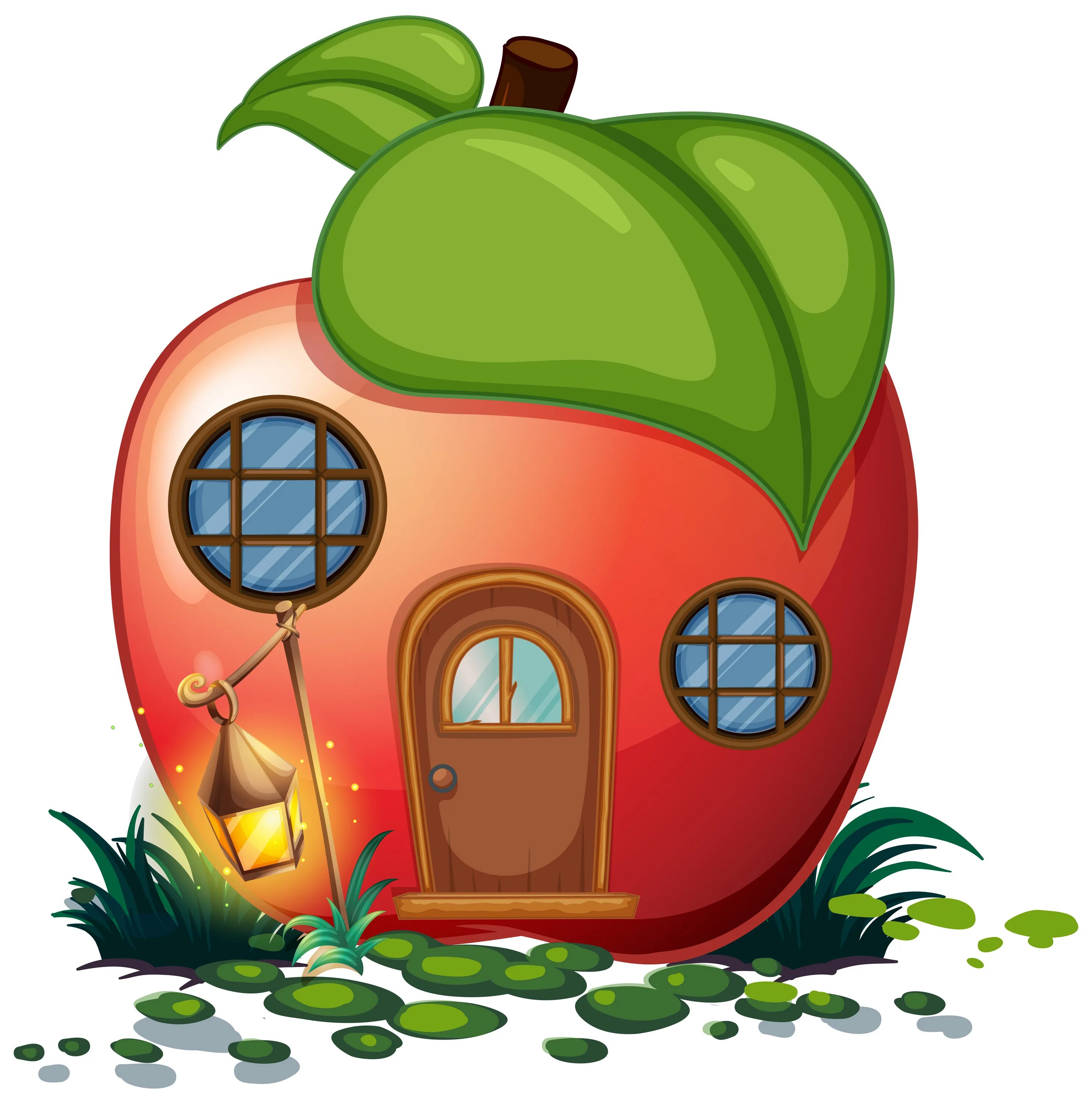 Домик в форме овощей и фруктов. Домики в виде овощей и фруктов. Сказочный домик в виде яблоко. Мультяшные домики.
