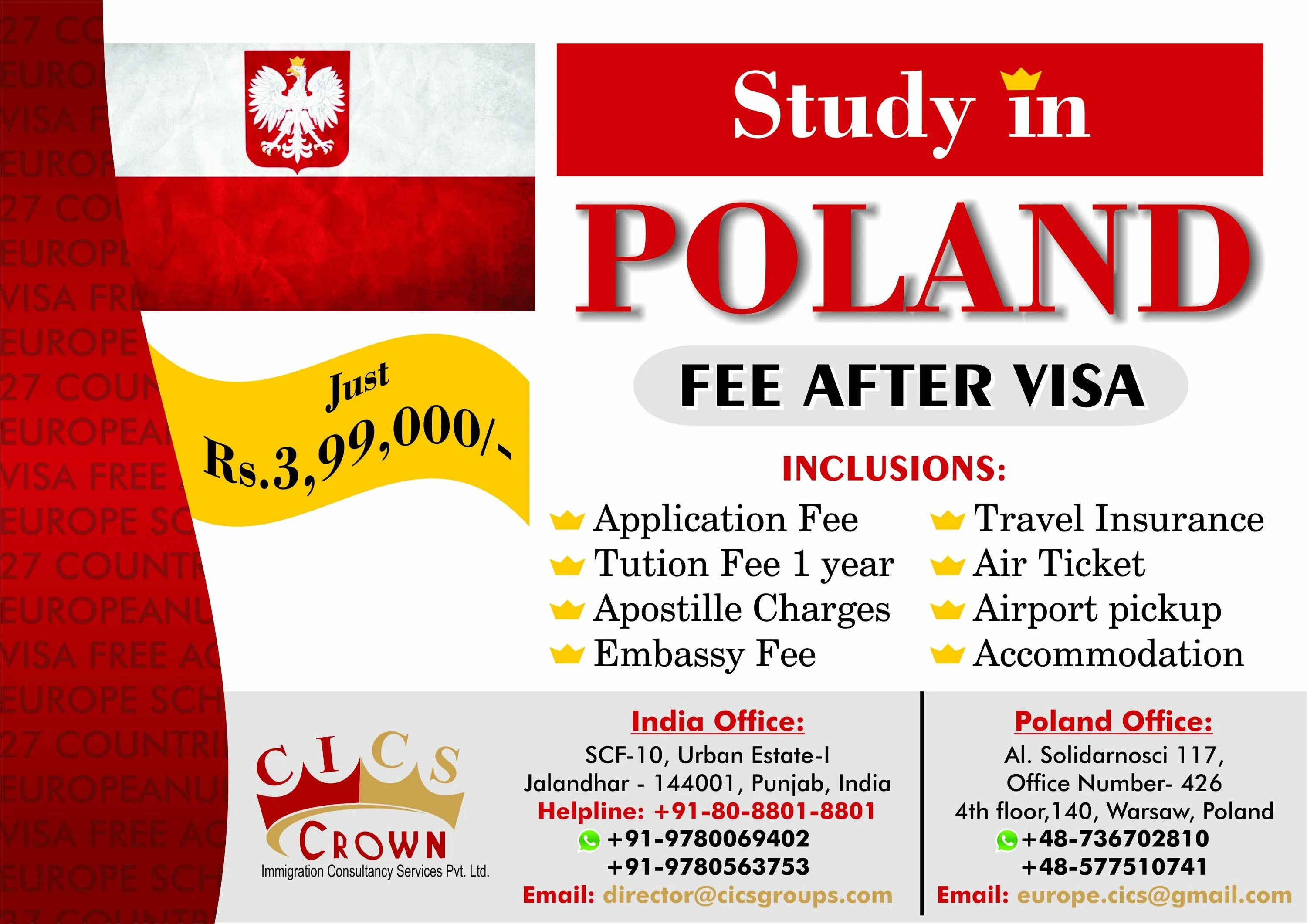 Study in Poland. Poland visa. Польша student. Study go Poland. Visa fees