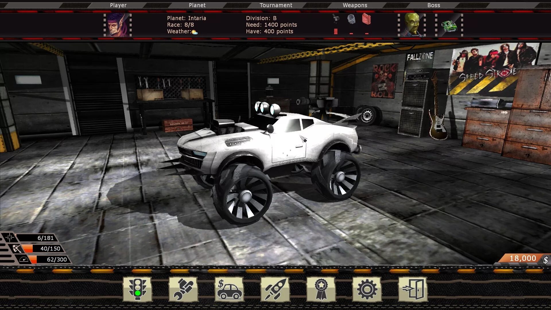 Roller race simulator