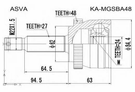 Шрус наружный Киа Киа Маджентис. ASVA шрус наружный 24x62x27. Наружный шрус Kia Ceed 2010. Киа Спортейдж 2 шрус наружный. Шрус наружный киа спортейдж