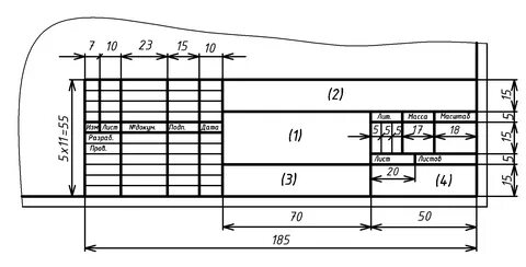 Номер страницы на чертеже
