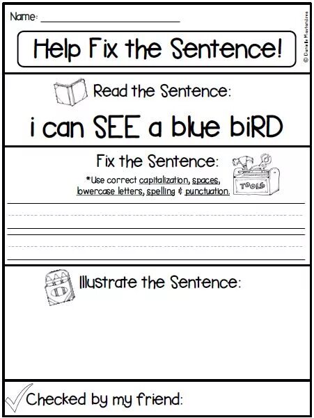 Build up sentences