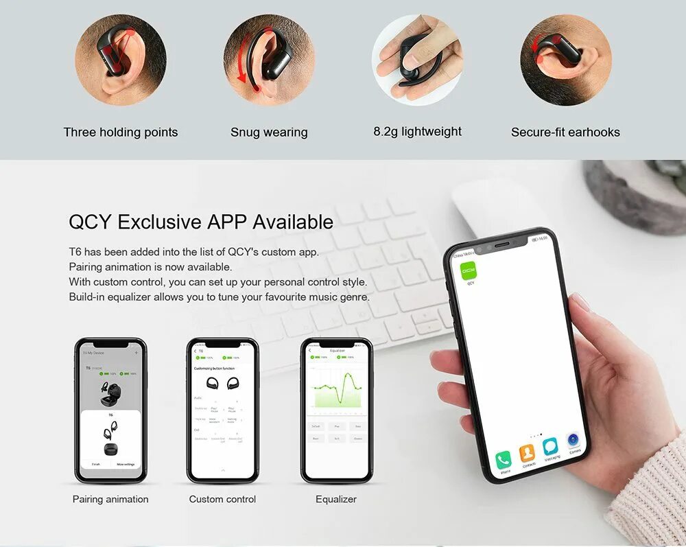 Qcy приложение. Беспроводные наушники qcy t6. беспроводные наушники qcy t6 черный. qcy-t6 (tws). беспроводные наушники qcy t6 tws smart earbuds sport.