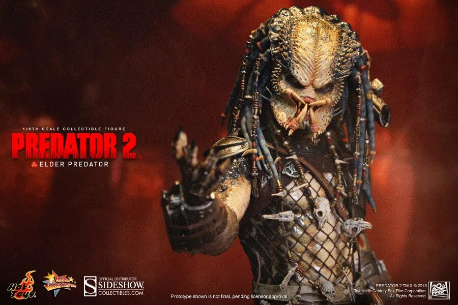 Хищник 2 новый. Hot Toys Elder Predator. Хищник старейшина хищник 2.