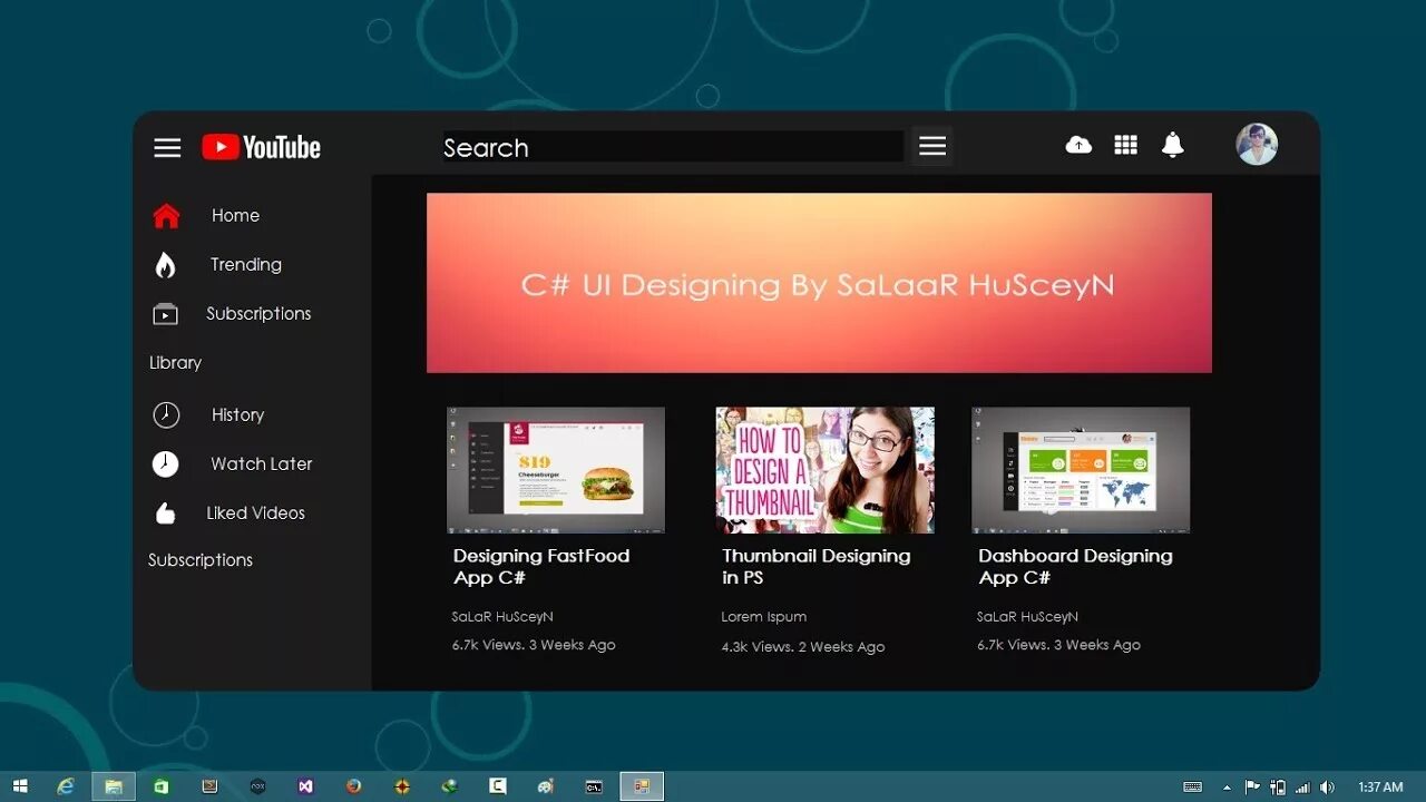 C youtube player. WPF приложение. Дизайн программы c#. Дизайн приложения c#. Интерфейс приложения WINFORMS.