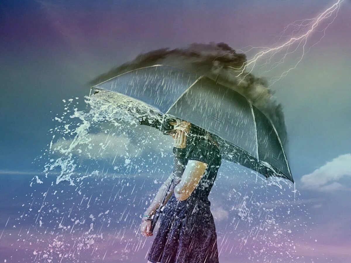 Девушка под зонтиком. Дождливое настроение. Зонтик под дождем. Гроза и зонтик. Музыка плохой погоды