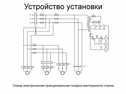 Токарно винторезный станок принципиальная схема