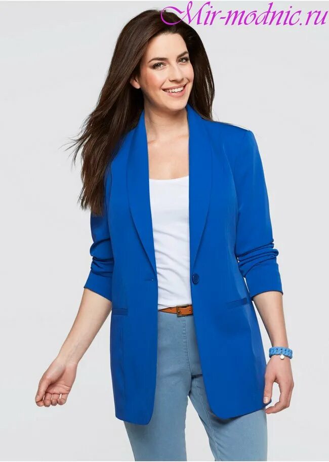 Длинный жакет без ворота. Пиджак без воротника женский. Пиджак женский удлиненный синий. Синий удлиненный пиджак. Голубой пиджак без воротника.