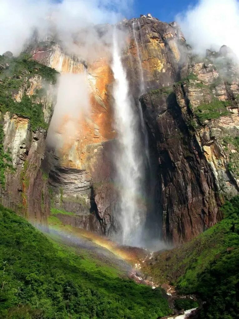 Анхель. Водопад Анхель. Водопад Анхель в Южной Америке. Самый высокий водопад в мире Анхель. Водопады по высоте в мире
