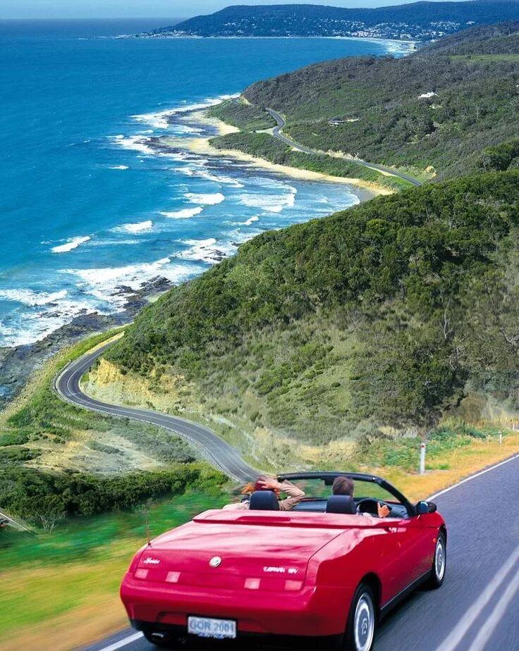 Майами австралия speed up. Great Ocean Road Австралия. На кабриолете по побережью. Кабриолет море. Кабриолет на дороге.