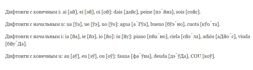 Дифтонги в испанском. Чтение дифтонгов в испанском языке. Дифтонги и трифтонги в испанском языке. Сильные и слабые гласные в испанском. Транскрипция испанских слов