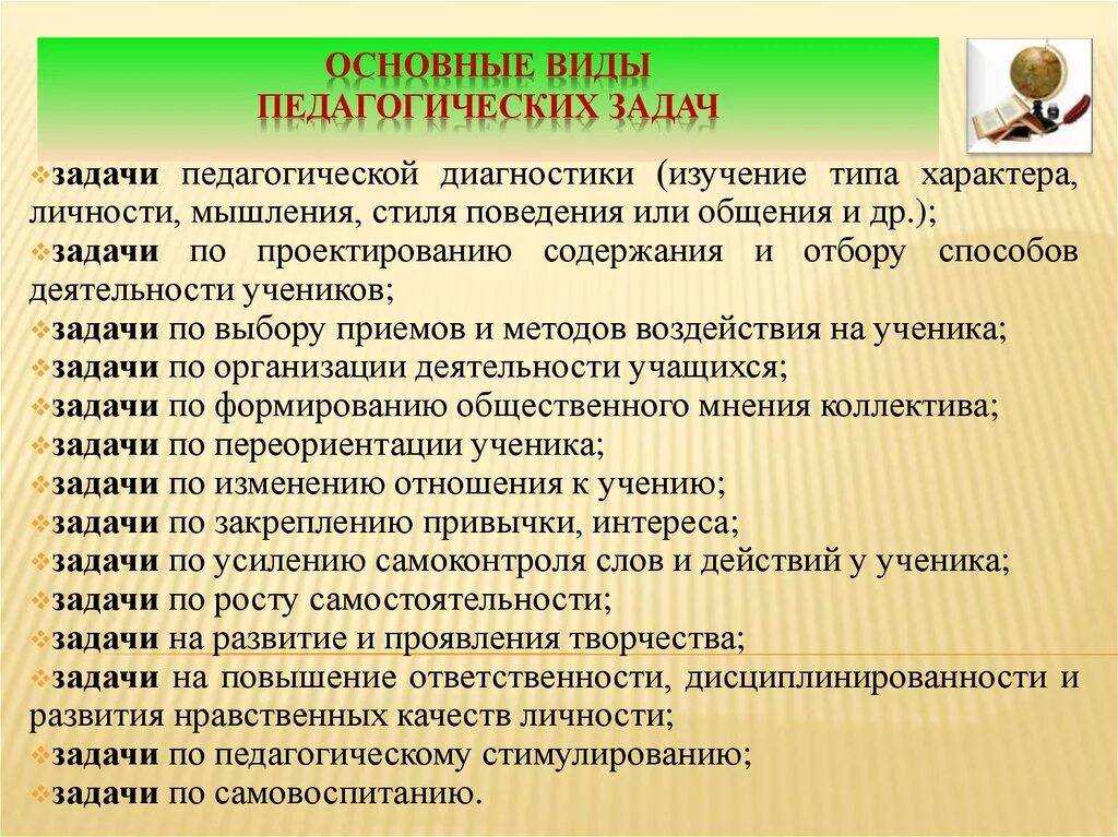 Творческие задания педагогам. Виды педагогических задач. Виды задач в педагогике. Основные педагогические задачи. Педагогические задачи педагога.