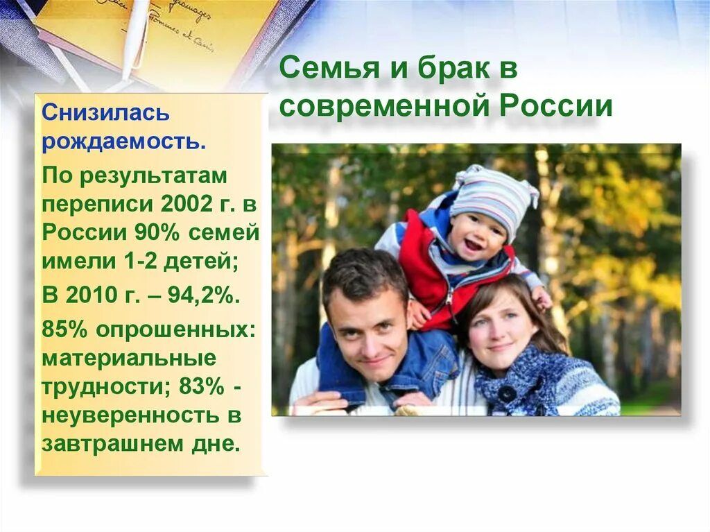 Проблемы семьи в современном обществе