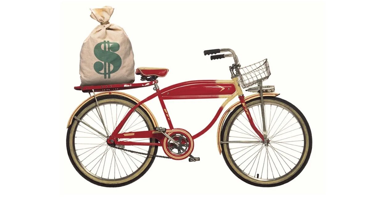 Money bike. Велосипед деньги. Золотой велосипед. Велосипед из денег. The $100 Startup.