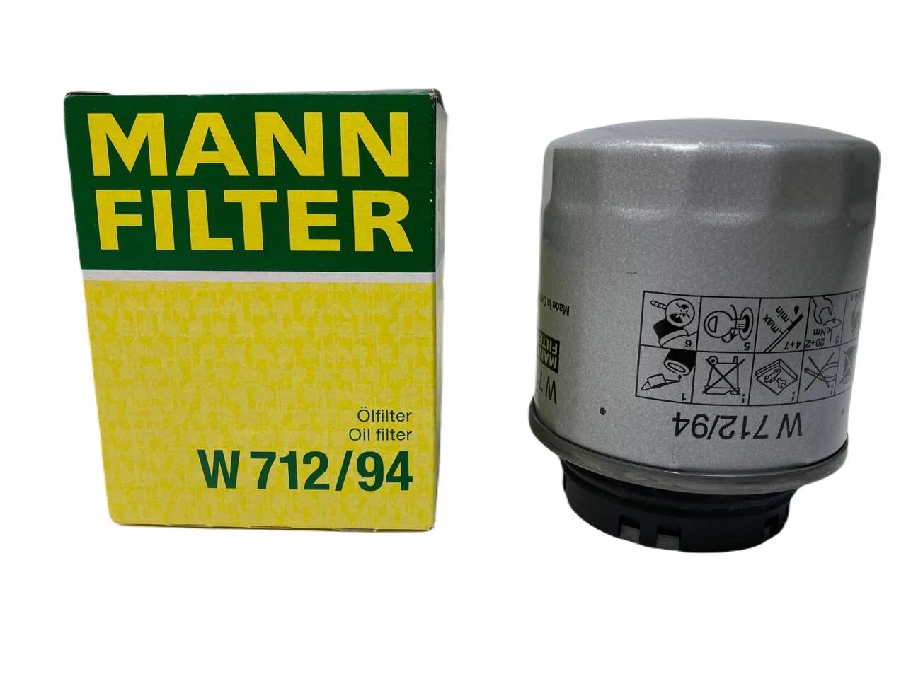 Фильтр масляный Mann w712/94. Mann-Filter w 712/94. W71294 фильтр масляный. W71294 Mann фильтр масл.смен w 712\/94.