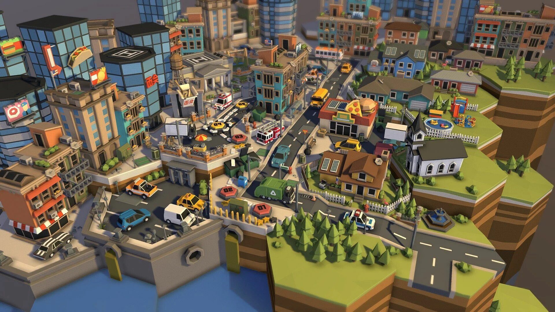 Сборки сити. Лоу Поли городок. Polygon Town Pack город. Low Poly 3d City. 3d City lowpoly.