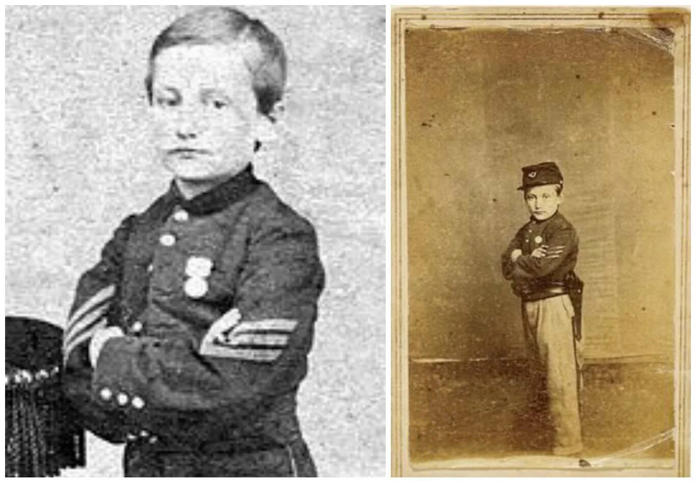 Также известный 18. Мальчик 1865 год. На лужайке с детьми сидит унтер офицер. 9 Летний мальчик на гражданской войне в США.